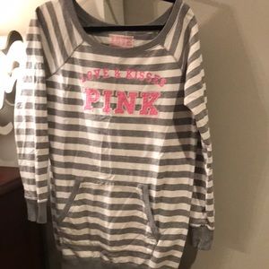 Striped PINK sweatshirt.
